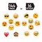 144 2" Temporary Emoticon Tattoos - 16 Assorted Emoticon Styles - Fun Gift, Party Favors, Party Toys, Goody Bag Favors